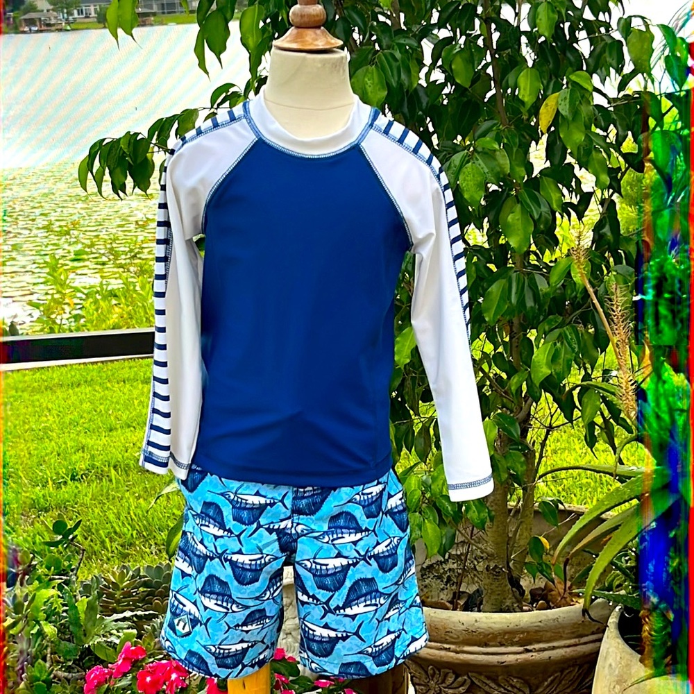 Boy’s Cabana Life Rash Guard Set